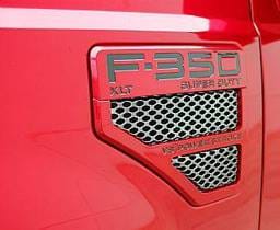 Ford F350 Street Scene Factory Fender Vent Grille Inserts - 950-76768