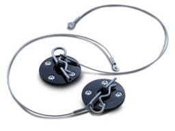Ford Mustang Stack Racing Hood Pins - HOO-01-BK