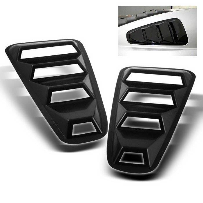 Ford Mustang Spyder Quarter Window Louver -Black - HS-WL-FM05