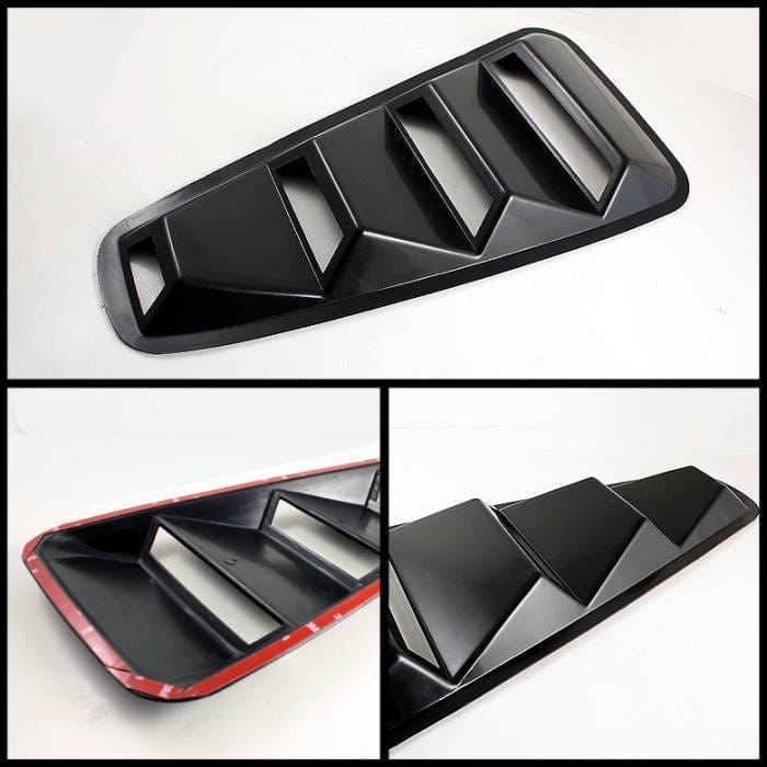 Ford Mustang Spyder Quarter Window Louver -Black - HS-WL-FM05 thumbnail 2