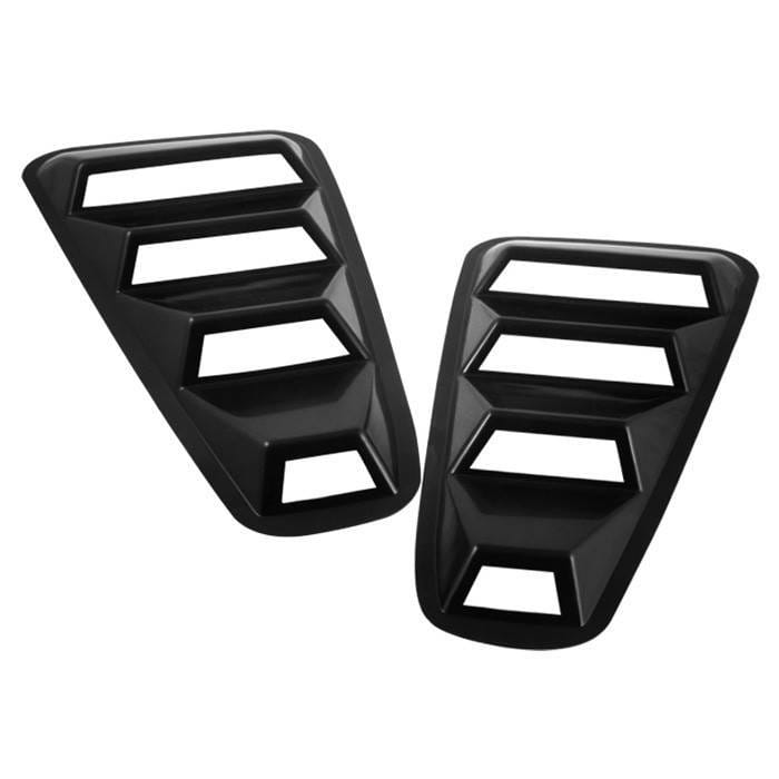 Ford Mustang Spyder Quarter Window Louver - Black - HS-WL-FM05