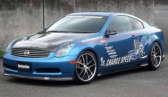 Infiniti G35 2DR Chargespeed Bottom Line Side Skirts thumbnail 3