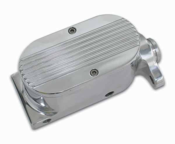 SSBC Billet Aluminum Dual Bowl Master Cylinder - GM Mount and Finned Cap - A0467-2