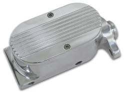 SSBC Billet Aluminum Dual Bowl Master Cylinder - Ford Mount and Finned Cap - A0470-2