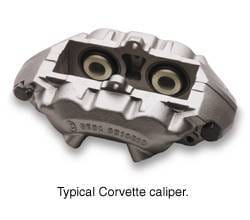 SSBC Stainless Steel Sleeved Caliper with Aluminum Piston - Left Front - A01-E