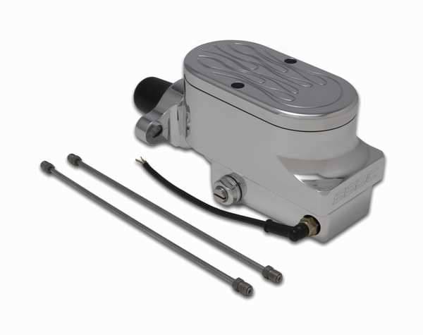 SSBC Combo Billet Aluminum Dual Bowl Master Cylinder with Flamed Cap - A0474-3