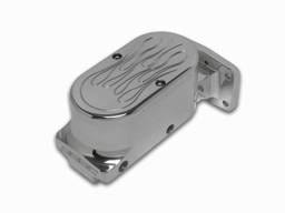 SSBC Billet Aluminum Dual Bowl Master Cylinder - Mopar Mount and Flamed Cap - A0471-3
