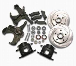 SSBC Disc to Disc Upgrade to Larger Than Stock Single-Piston Cast Iron Calipers - Front - A126-13