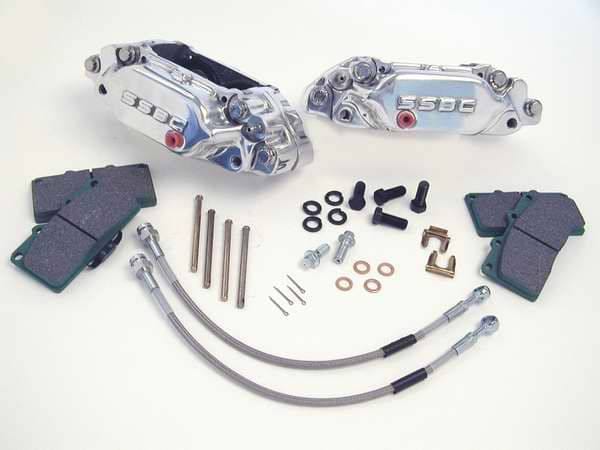 SSBC Direct Bolt-On Force 10 Extreme 4-Piston Aluminum Calipers with 43mm Pistons - Front - A109AF