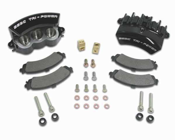 SSBC Direct Bolt-On Force 10 Tri-Power 3-Piston Aluminum Calipers & Pads - Rear - A187-3