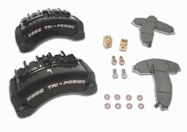 SSBC Direct Bolt-On Force 10 Tri-Power 3-Piston Aluminum Calipers & Pads - Front - A187-5