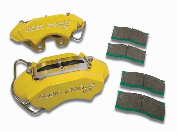 SSBC Direct Bolt-On Force 10 Classic 4-Piston Aluminum Calipers & High Performance Pads - Front - A188
