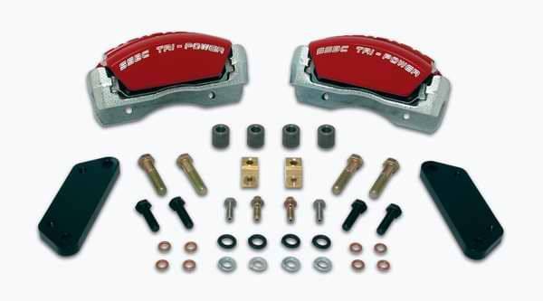 SSBC Direct Bolt-On Force 10 Tri-Power 3-Piston Aluminum Calipers & Pads - Front - A189-1