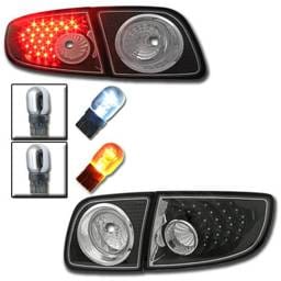 Black Housing Euro Clear LED Taillights