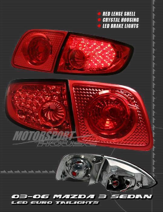 Red Euro LED Taillights