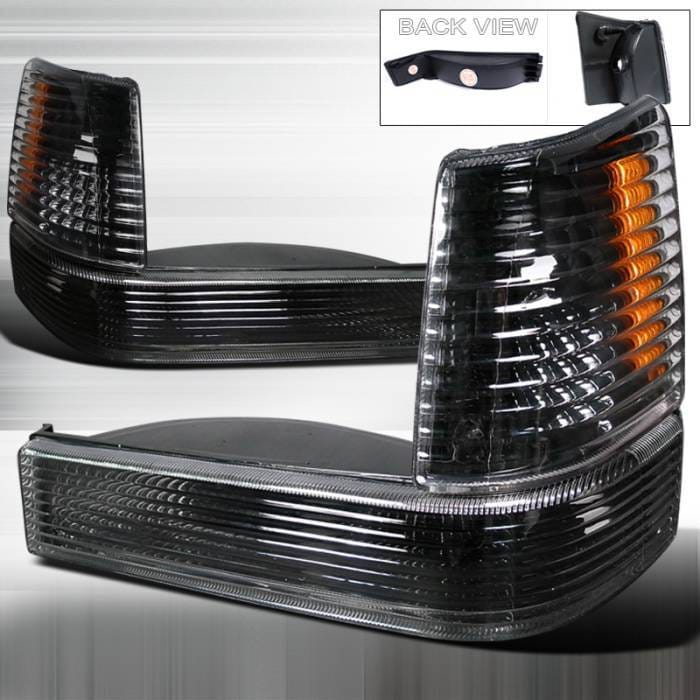 Jeep Grand Cherokee Spec-D Bumper Light & Corner Light - Black - 2LBLC-GKEE93JM-RS