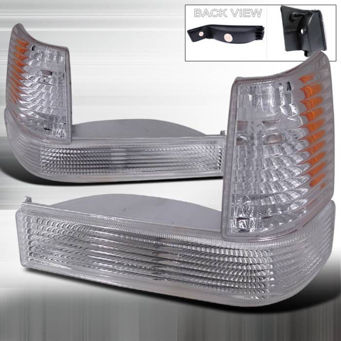 Jeep Grand Cherokee Spec-D Bumper Light & Corner Light - Chrome - 2LBLC-GKEE93-RS