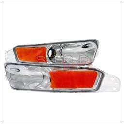 Ford Mustang Spec-D Bumper Lights - Chrome - 2LB-MST05-APC