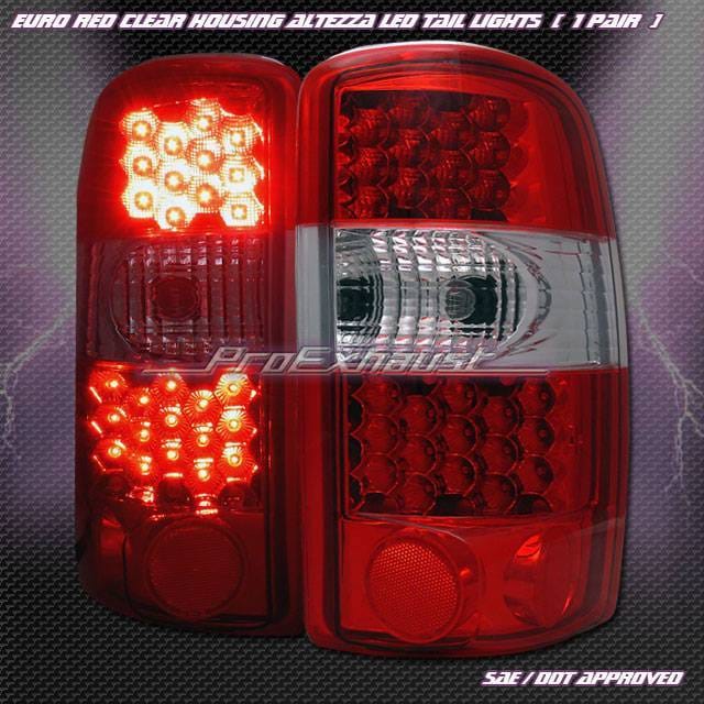 Euro Red Clear LED Taillights