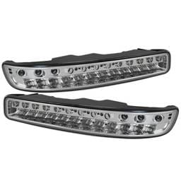 GMC Sierra Spyder Full LED Bumper Lights - Chrome - CBL-GS99-LED-E