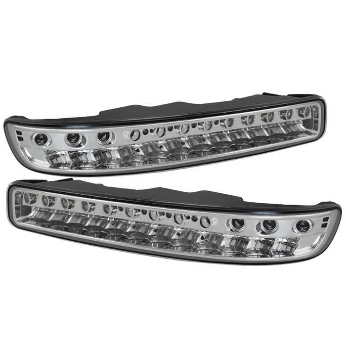 GMC Sierra Spyder Full LED Bumper Lights - Chrome - CBL-GS99-LED-E