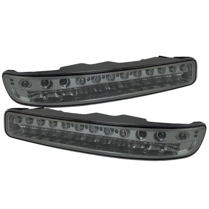 GMC Sierra Spyder Full LED Bumper Lights - Smoke - CBL-GS99-LED-SM