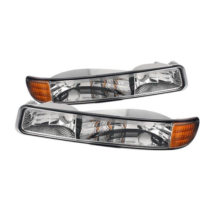 GMC Sierra Spyder Bumper Lights - Chrome - CBL-ON-GS99-AM-C