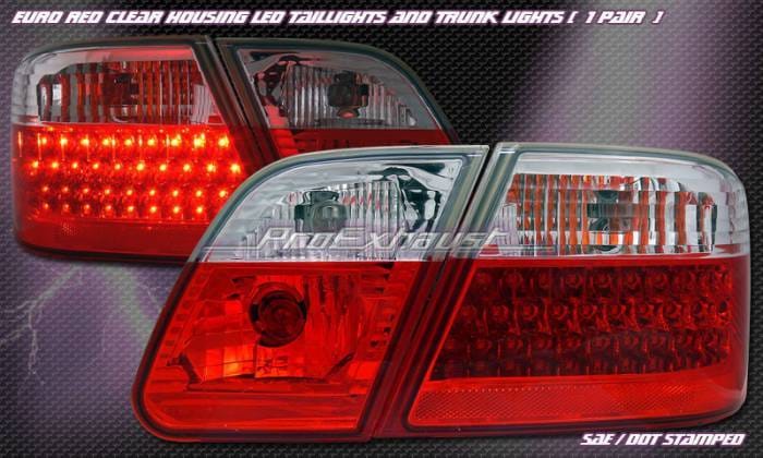 Euro Red Clear Taillights
