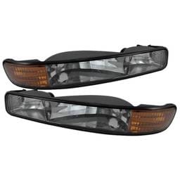GMC Sierra Spyder Bumper Lights Amber - Smoke - CBL-GS99-AM-SM