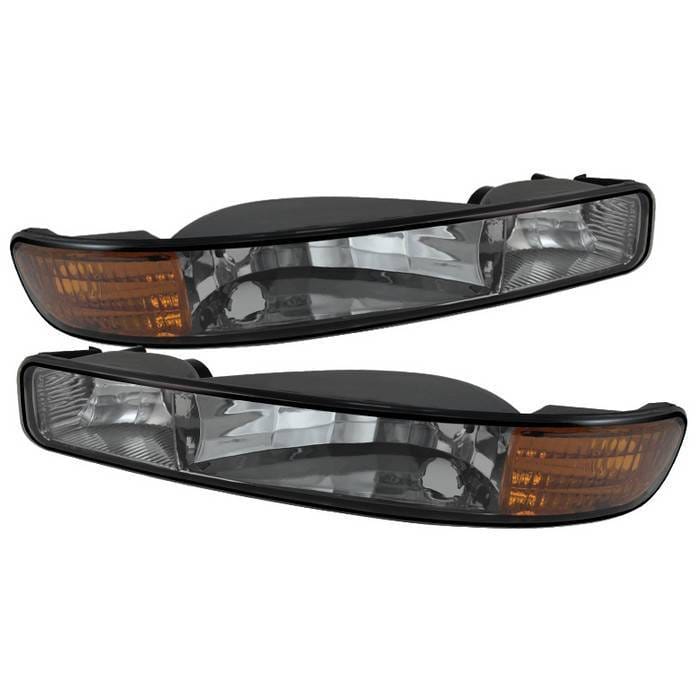 GMC Sierra Spyder Bumper Lights Amber - Smoke - CBL-GS99-AM-SM
