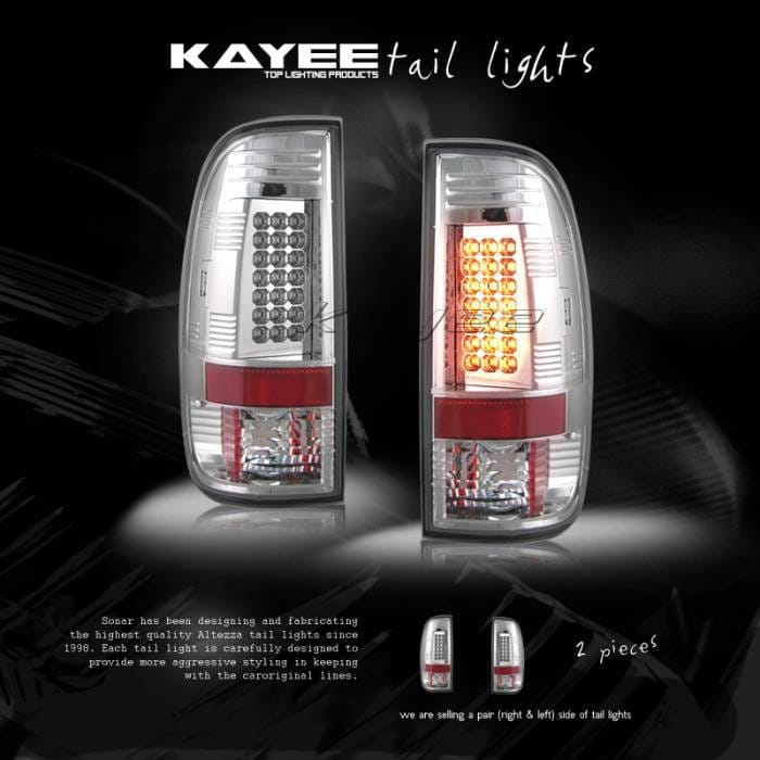 Clear Chrome LED Taillights