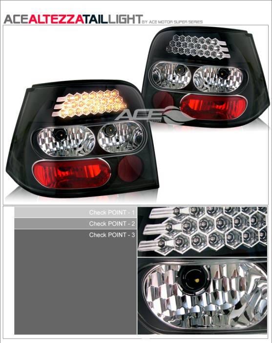 Black Altezza LED Taillights