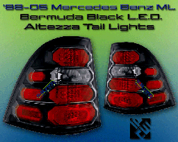 Black Altezza LED  Taillights