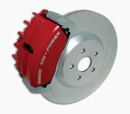 SSBC Disc Brake Kit with Force 10 Tri-Power 3-Piston Aluminum Calipers & 13 Inch Rotors - Front - A117-9