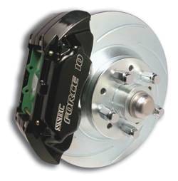 SSBC Non-Power Drum To Disc Brake Conversion Kit with Force 10 Extreme 4 Piston Aluminum Calipers - Front - A120-11