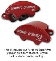 SSBC Disc Brake Kit with Force 10 Super-Twin 2-Piston Aluminum Calipers - Front - A113-5