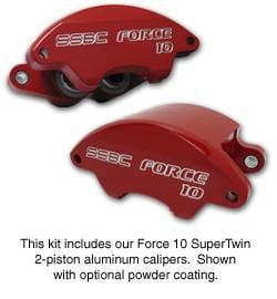 SSBC Disc Brake Kit with Force 10 Super-Twin 2-Piston Aluminum Calipers - Front - A113-5
