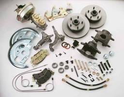 SSBC Power Drum to Disc Brake Conversion Kit with 2 Inch Drop Spindles & 2 Piston Aluminum Calipers - Front - A123-1