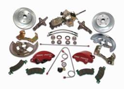 SSBC Power Drum to Disc Brake Conversion Kit with 2 Inch Drop Spindles & 2 Piston Aluminum Calipers - Front - A123-1A