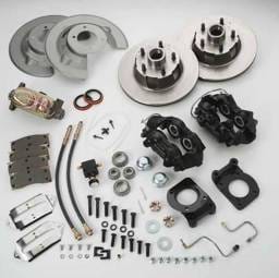 SSBC Non-Power Drum To Disc Brake Conversion Kit with Force 10 Extreme 4 Piston Aluminum Calipers - Front - A120D