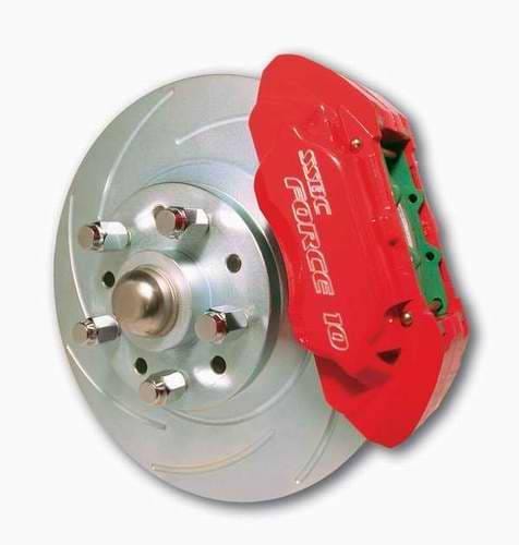 SSBC Power Drum to Disc Brake Conversion Kit with 2 Inch Drop Spindles & 2 Piston Aluminum Calipers - Front - A123-7DS