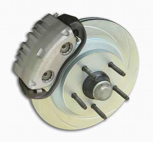 SSBC Power Drum to Disc Brake Conversion Kit with 2 Inch Drop Spindles & 2 Piston Aluminum Calipers - Front - A123-6