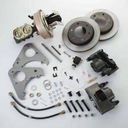 SSBC Power Drum to Disc Brake Conversion Kit with Single-Piston Cast Iron Calipers - Front - A126-7