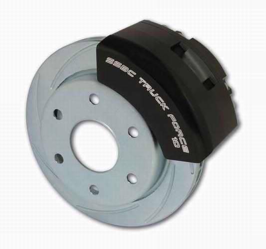 SSBC Power Drum to Disc Brake Conversion Kit with 2 Inch Drop Spindles & 2 Piston Aluminum Calipers - Front - A126-71A