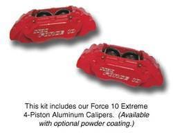 SSBC 2 Inch Drop Spindle Conversion Kit with Force 10 Extreme Calipers - Front - A127-4