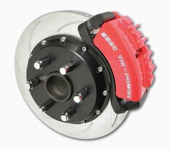 SSBC Disc to Disc Upgrade Kit with Force 10 Tri-Power 3-Piston Aluminum Calipers & 14 Inch Rotors - Front - A126-37