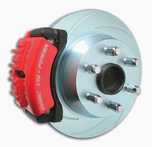 SSBC Disc to Disc Upgrade Kit with Force 10 Tri-Power 3-Piston Aluminum Calipers & 14 Inch Rotors - Rear - A126-38