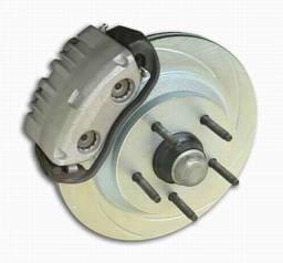 SSBC Power Drum to Disc Brake Conversion Kit with 2 Inch Drop Spindles & 2 Piston Aluminum Calipers - Front - A129-5