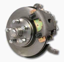 SSBC Power Drum to Disc Brake Conversion Kit with 2 Inch Drop Spindles & 2 Piston Aluminum Calipers - Front - A132-A
