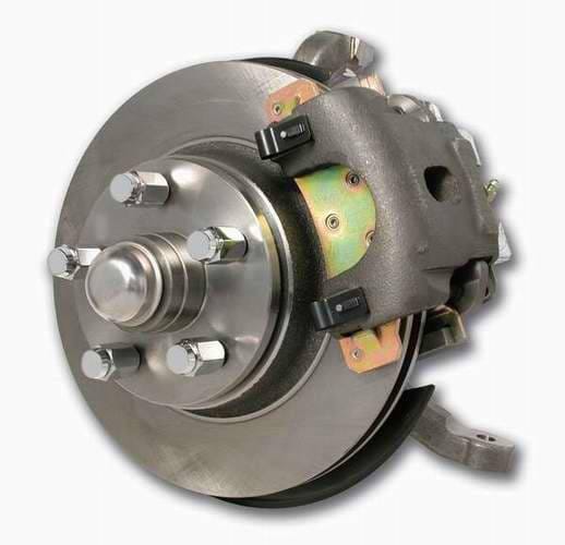 SSBC Power Drum to Disc Brake Conversion Kit with 2 Inch Drop Spindles & 2 Piston Aluminum Calipers - Front - A133